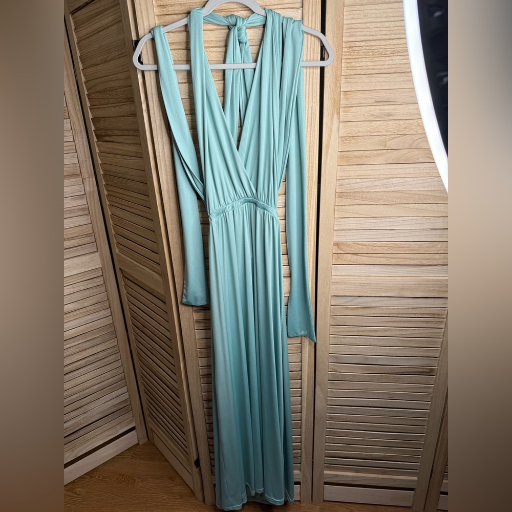 Elegant Teal Maxi Dress